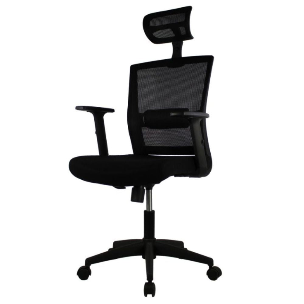 SILLA KINGSTRONG JM - 318 Mesh NE SILL0361843 | Silla Ejecutiva Oficina Uso de Oficina | Giratoria | Color Negro | Tapizado con tela tipo "mesh" | Interior - SILL0361843 - Mundo In - NOGAL BEAT -