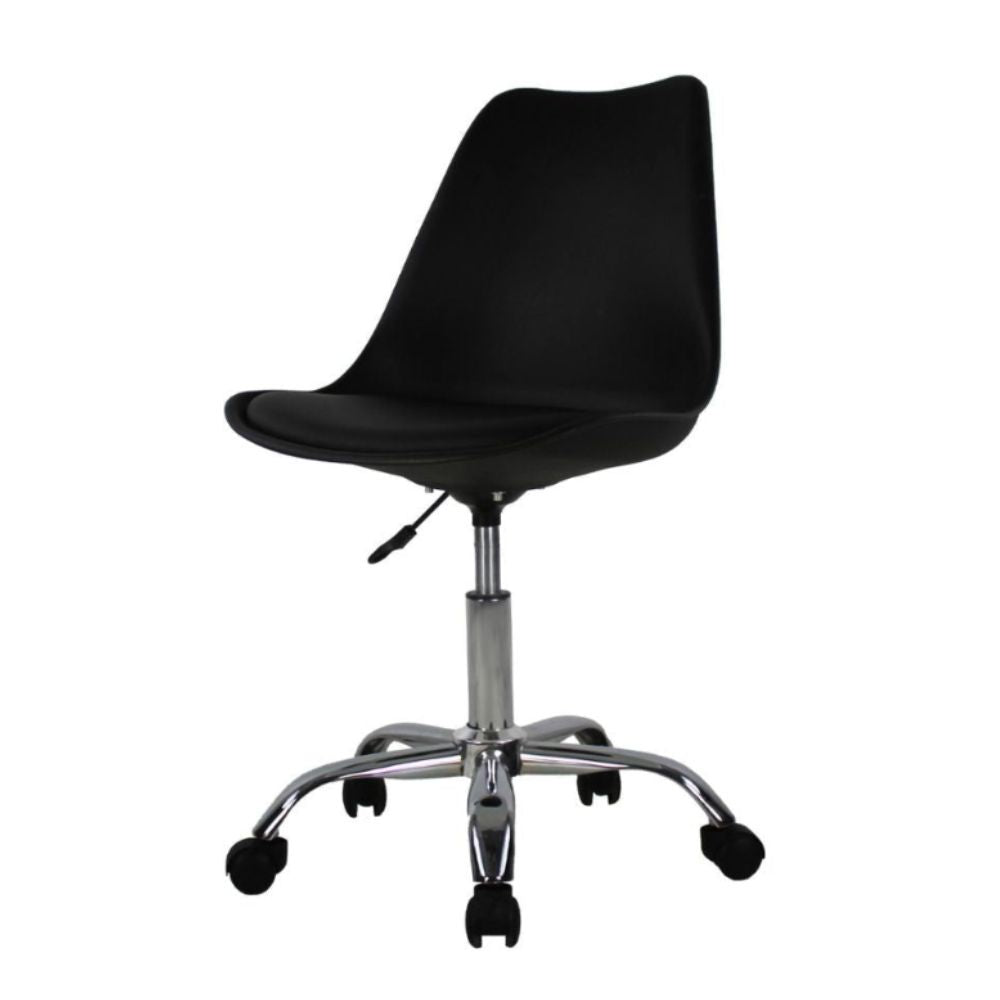 SILLA KINGSTRONG JM - 55 OSLO SEC SILL0360329 | Silla Secretarial Uso de Oficina Escritorio Silla de Trabajo | Altura Ajustable | Asiento Acojinado | Varios Colores | Interior - SILL0360329 - Mundo In - NOGAL BEAT -