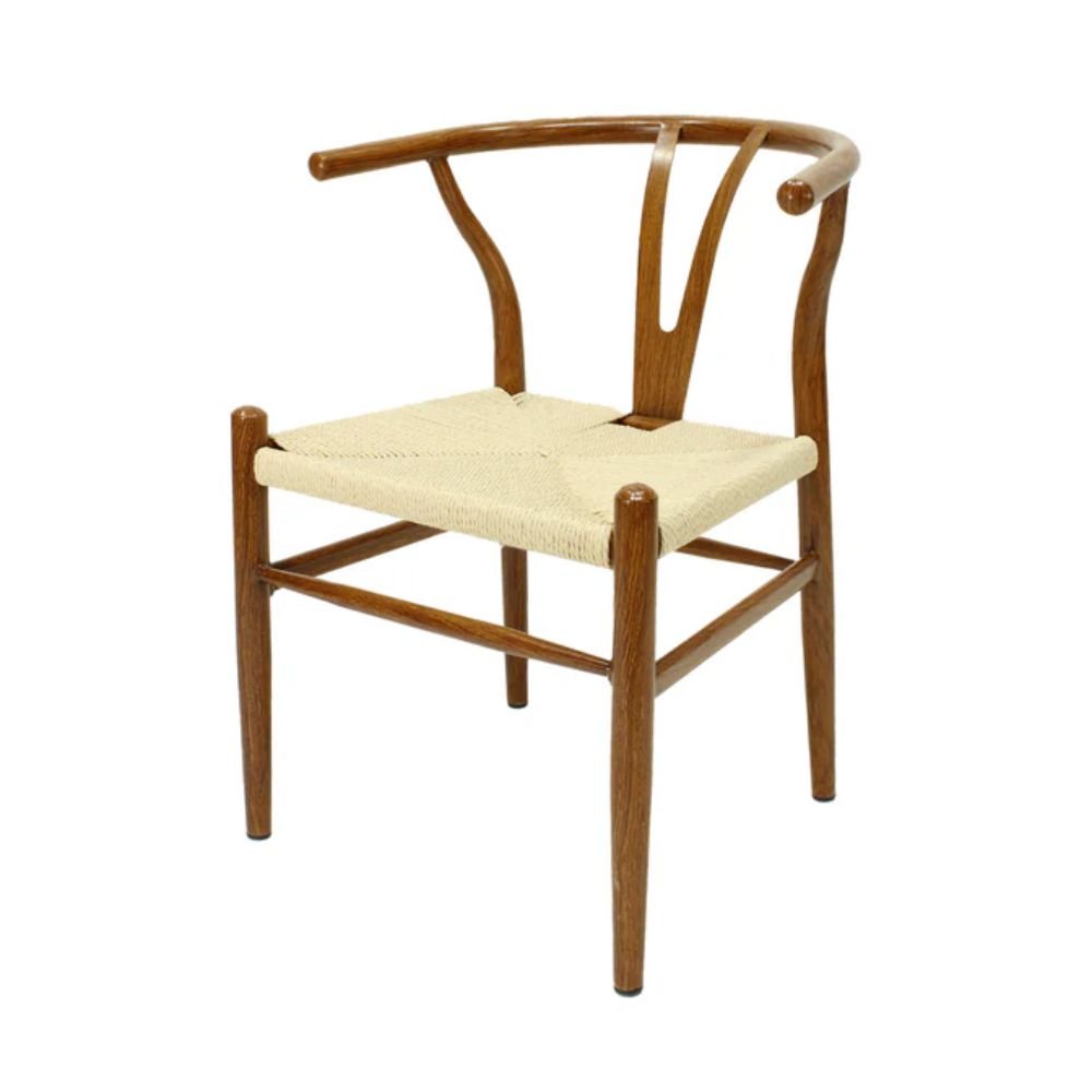 SILLA KINGSTRONG MICERINO METAL MOB - 431 | Silla Ocasional | Estructura Metal | Cuerda | Interior - SILL0904600 - Mundo In - NOGAL BEAT -