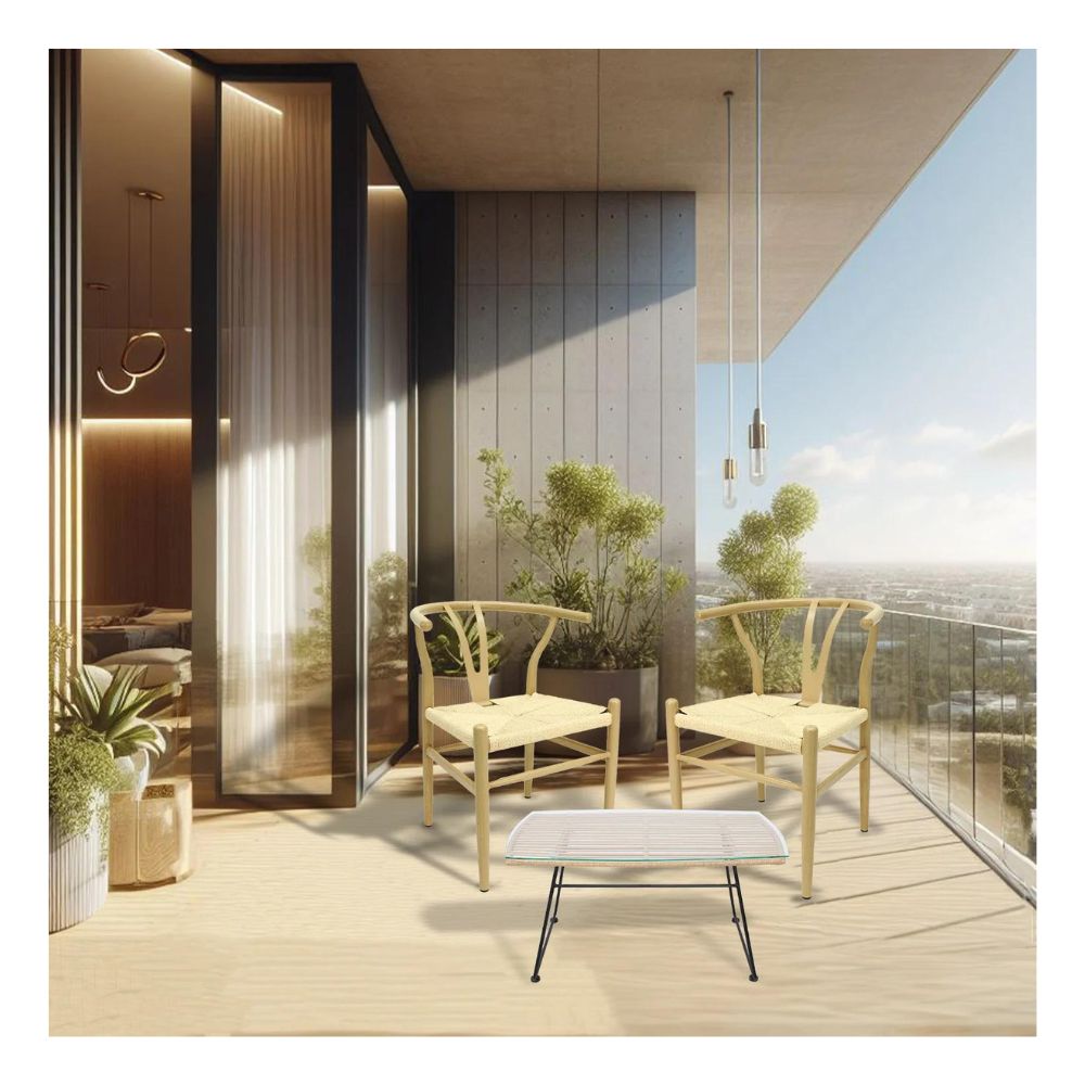 SILLA KINGSTRONG MICERINO METAL MOB - 431 | Silla Ocasional | Estructura Metal | Cuerda | Interior - SILL0904600 - Mundo In - NOGAL BEAT -