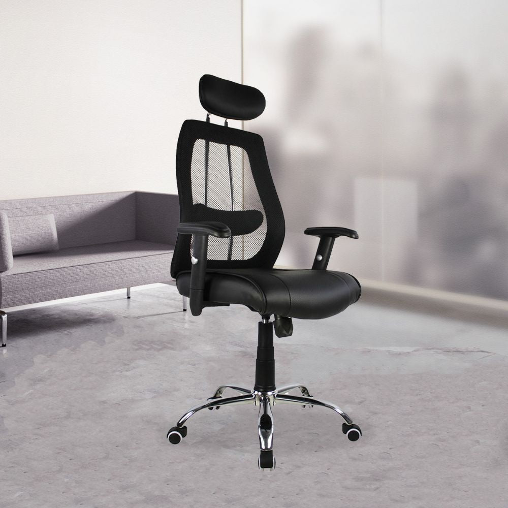 SILLA KINGSTRONG MOB - AF811 GIRONA SILL0903520 | Silla Ejecutiva Uso de Oficina | Base Estrella Giratoria | Tapizado Tela | Interior - SILL0903520 - Mundo In - NOGAL BEAT - Sillas de oficina