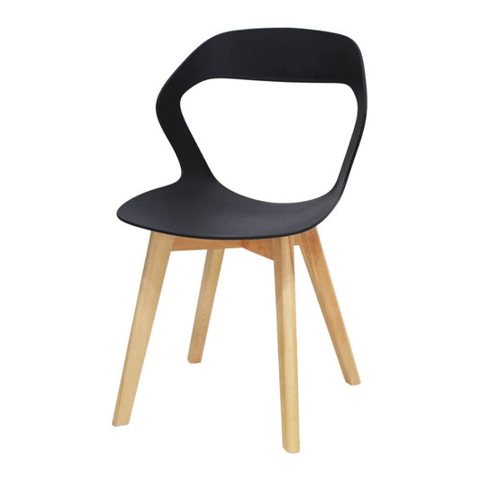 SILLA KINGSTRONG MOURA SILL0904144 | Silla Tipo Eames Cafetería Restaurante Hotel | Base 4 Puntas | Madera | Polipropileno | Interior - SILL0904144 - Mundo In - NOGAL BEAT - Sillas