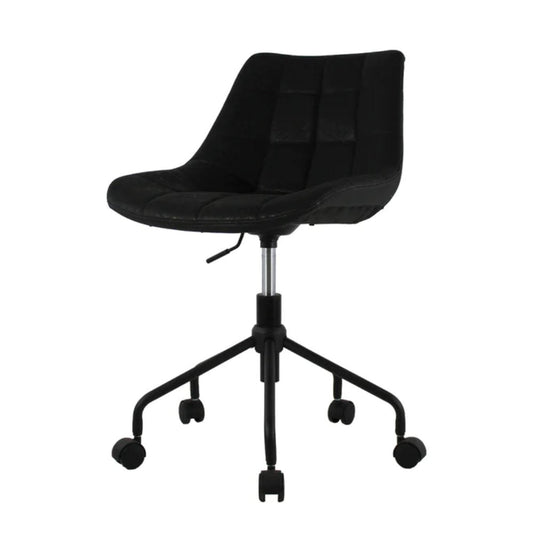 SILLA KINGSTRONG ONTARIO MOB-1102 SILL0362904 | Silla Secretarial Ocasional Uso Oficina Laboral para Escritorio | Base Estrella Rodajas | Patrón Cuadrado Vinil | Interior | Secretarial para Escritorio Oficina Despacho Bufete Agencia para uso Laboral Empresarial Trabajo Ejecutiva