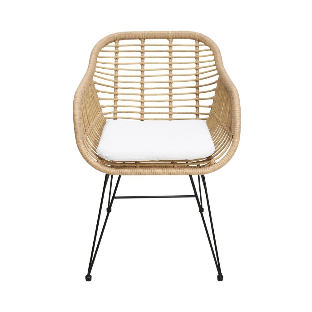 SILLA KINGSTRONG SILLA DE EXTERIOR TOBAGO | Silla para Jardín Terraza | Rattan Sintético | 4 Puntas | Interior + Exterior - SILL0904158 - Mundo In - NOGAL BEAT - Sillas