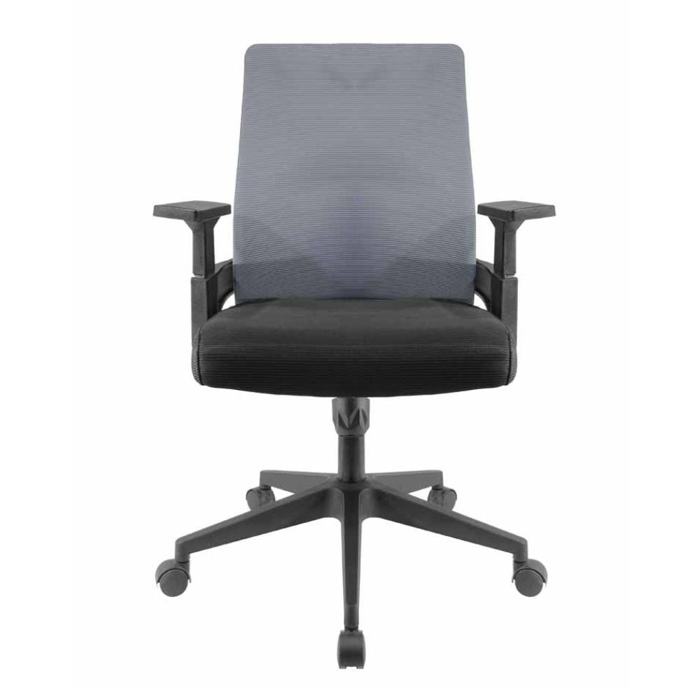 SILLA NOGAL BEA E-17652 | Silla Operativa | Asiento Hule Espuma | Respaldo Polipropileno | Descansabrazos | Base Nylon | Tapiz Tela | Interior - E-17652 - GERSA - NOGAL BEAT - Sillas para oficina