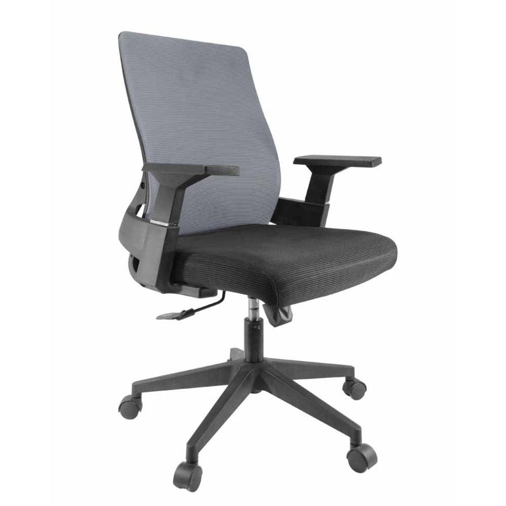 SILLA NOGAL BEA E-17652 | Silla Operativa | Asiento Hule Espuma | Respaldo Polipropileno | Descansabrazos | Base Nylon | Tapiz Tela | Interior - E-17652 - GERSA - NOGAL BEAT - Sillas para oficina