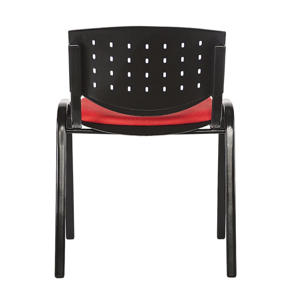 SILLA NOGAL BEAT A - 290 | Silla Visitante | Estructura Metal | Respaldo Polipropileno | Asiento Tapizado | Tapones Polietileno | Hule Espuma | Interior - A - 290 - ALBAR - NOGAL BEAT - Sillas