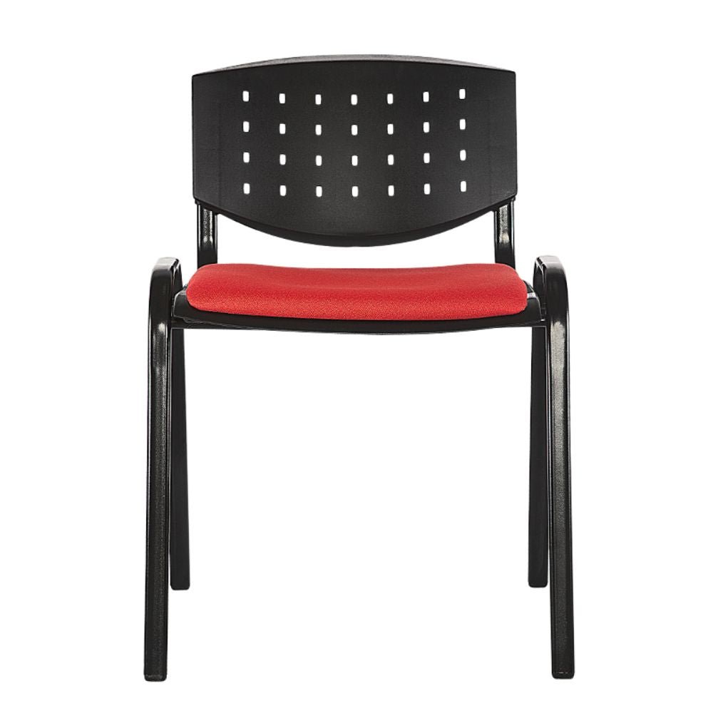 SILLA NOGAL BEAT A - 290 | Silla Visitante | Estructura Metal | Respaldo Polipropileno | Asiento Tapizado | Tapones Polietileno | Hule Espuma | Interior - A - 290 - ALBAR - NOGAL BEAT - Sillas