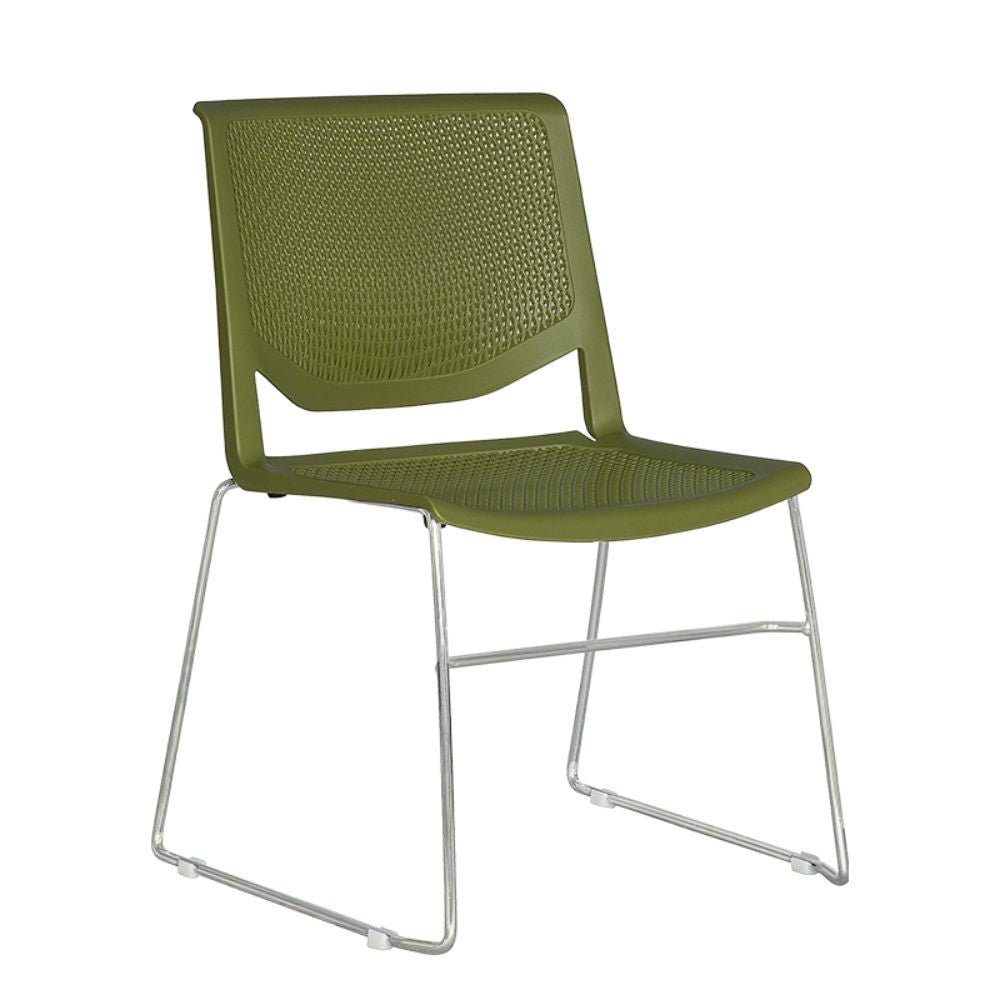 SILLA NOGAL BEAT ALBAR A - 630 | Respaldo Asiento Polipropileno | Protección UV | Estructura Cold Roll | Regatón Antiderrapante | Exterior - A - 630 - ALBAR - NOGAL BEAT - Sillas