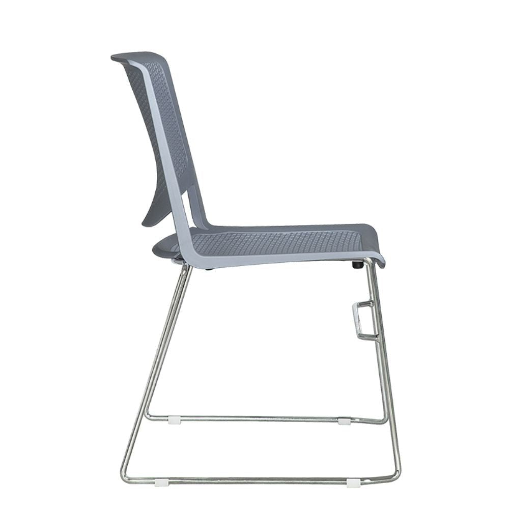 SILLA NOGAL BEAT ALBAR A - 630 | Respaldo Asiento Polipropileno | Protección UV | Estructura Cold Roll | Regatón Antiderrapante | Exterior - A - 630 - ALBAR - NOGAL BEAT - Sillas
