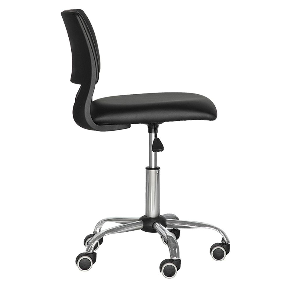 SILLA NOGAL BEAT ALBAR AD - 600 | Silla Secretarial | Respaldo Asiento Hule Espuma | Tapizado | Mecanismo Banco | Lámina | Base Cromada | Altura Ajustable | Interior - AD - 600 - ALBAR - NOGAL BEAT - Sillas de oficina
