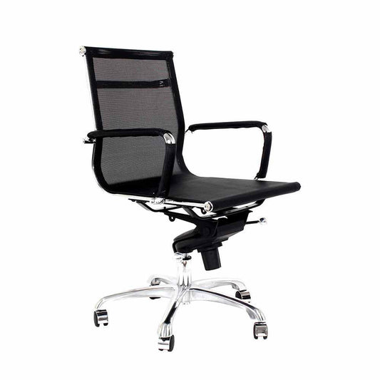 SILLA NOGAL BEAT CÁDIZ malla Respaldo Bajo | Silla Operativa Uso Laboral de Escritorio Horas de Trabajo Versión Ligera | Base Estrella con Rodajas | Varios Colores | Asiento de Malla en Nylon | Interior - CÁDIZ malla Respaldo Bajo - MDO - NOGAL BEAT - Sillas para oficina