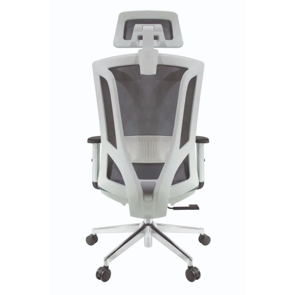 SILLA NOGAL BEAT E-11701 | Silla Gerencial | Asiento Poliuretano | Respaldo Polipropileno | Descansabrazos Ajustables | Base Metal | Tapiz Malla | Cabecera Ajustable | Interior - E-11701 - GERSA - NOGAL BEAT - Sillas para oficina