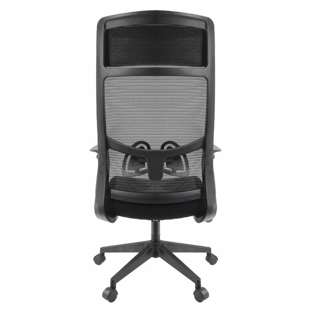 SILLA NOGAL BEAT E-12381 | Silla Gerencial | Asiento Hule Espuma | Respaldo Polipropileno | Descansabrazos | Base Nylon | Tapiz Malla | Tela | Interior - E-12381 - GERSA - NOGAL BEAT - Sillas para oficina