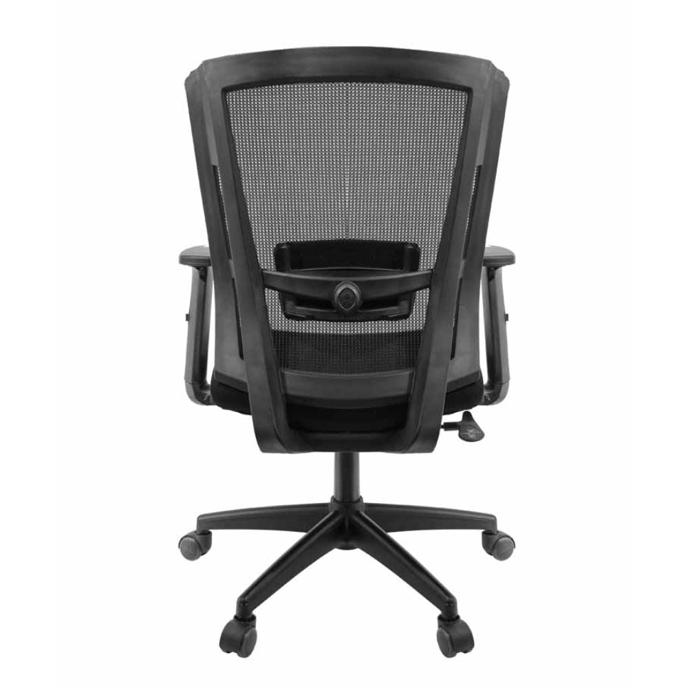 SILLA NOGAL BEAT E-16552 | Silla Gerencial | Asiento Hule Espuma | Respaldo Cabecera Polipropileno | Descansabrazos | Base Nylon | Tapiz Malla | Tela | Interior - E-16552 - GERSA - NOGAL BEAT - Sillas para oficina