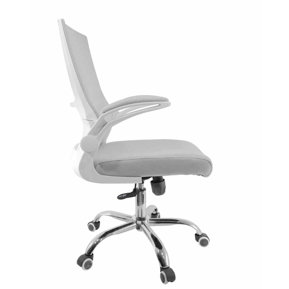 SILLA NOGAL BEAT E-17802 | Silla Operativa | Asiento Hule Espuma | Descansabrazos | Respaldo Polipropileno | Base Nylon | Tapiz Malla | Tela | Interior - E-17802 - GERSA - NOGAL BEAT - Sillas para oficina