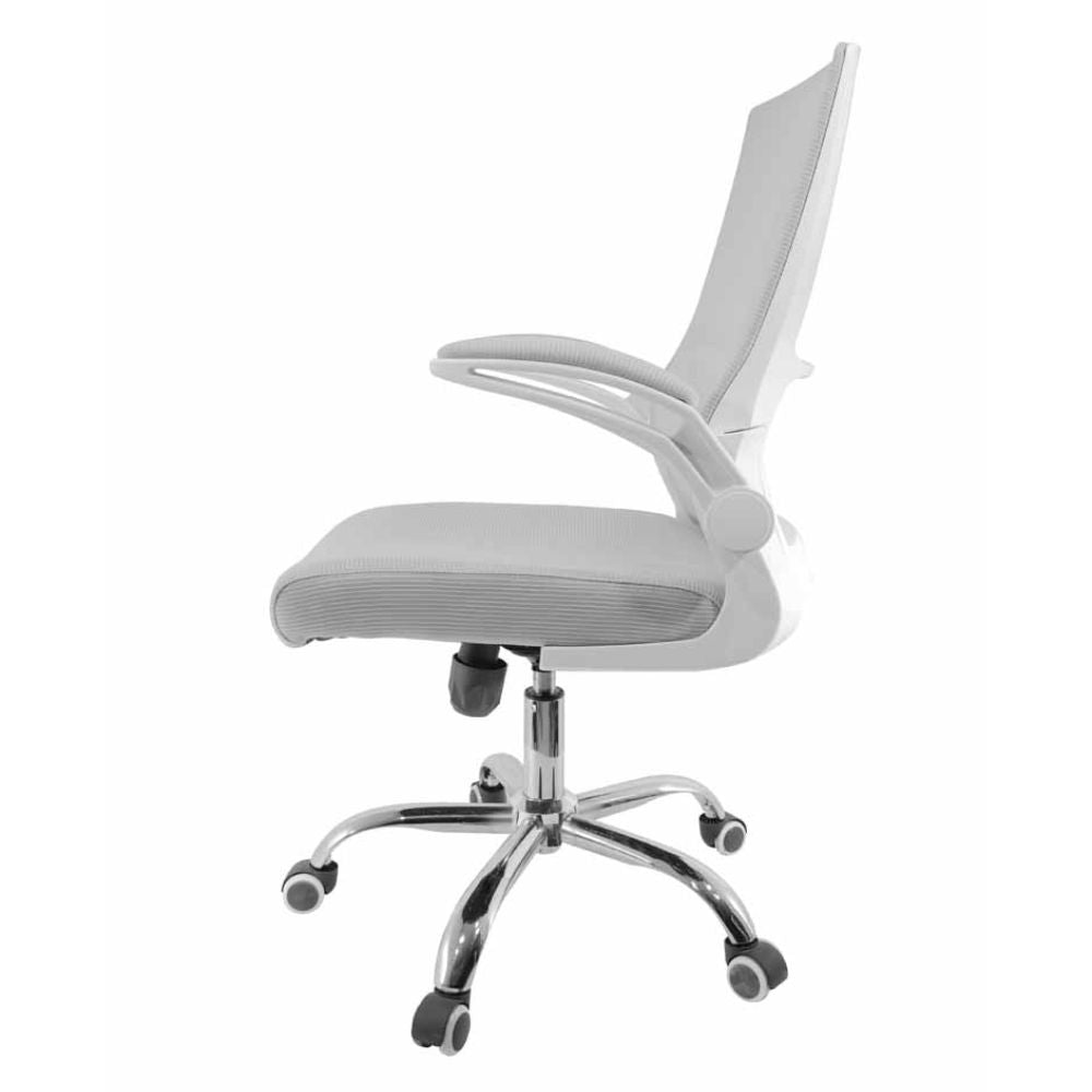 SILLA NOGAL BEAT E-17802 | Silla Operativa | Asiento Hule Espuma | Descansabrazos | Respaldo Polipropileno | Base Nylon | Tapiz Malla | Tela | Interior - E-17802 - GERSA - NOGAL BEAT - Sillas para oficina