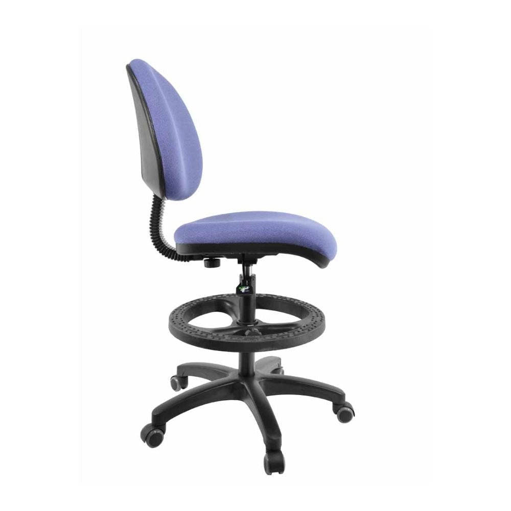SILLA NOGAL BEAT E-21086 | Silla Operativa | Asiento Respaldo Hule Espuma | Base Nylon | Aro Nylon | Pistón Cajero | Tapiz Tela Vinipiel | Interior - E-21086 - GERSA - NOGAL BEAT - Sillas para oficina
