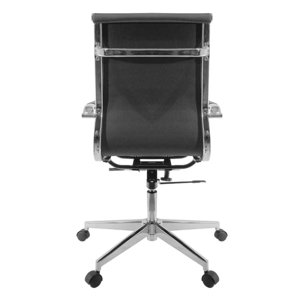 SILLA NOGAL BEAT E-3002 | Silla Directiva | Asiento Respaldo Hule Espuma | Descansabrazos Metálicos Vinipiel | Base Metal | Estructura Metálica | Interior - E-3002 - GERSA - NOGAL BEAT - Sillas para oficina