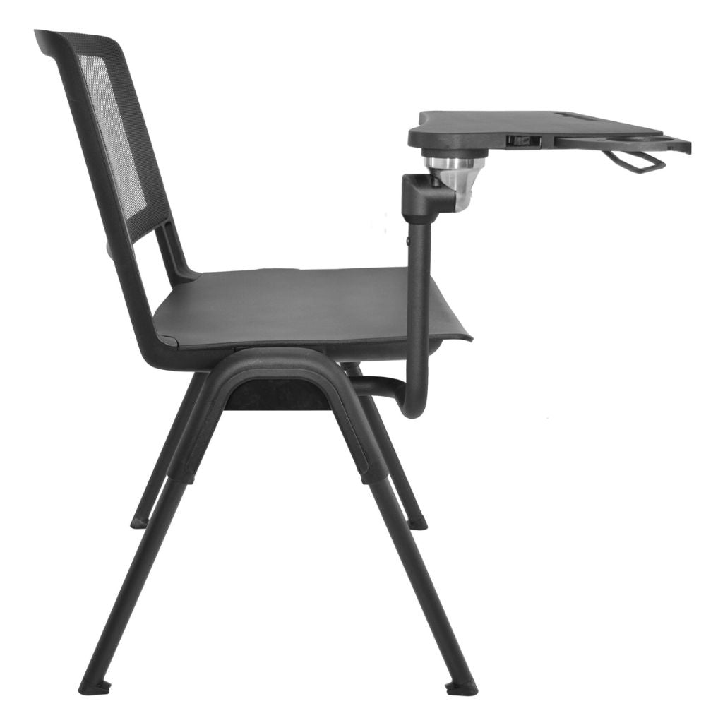 SILLA NOGAL BEAT E-70658 | Silla Mesabanco | Estructura Polipropileno | Respaldo Malla | Paleta Polipropileno | Patas Metal | Interior - E-70658 - GERSA - NOGAL BEAT - SIlla