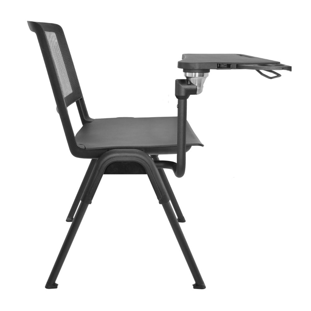 SILLA NOGAL BEAT E-70658 | Silla Mesabanco | Estructura Polipropileno | Respaldo Malla | Paleta Polipropileno | Patas Metal | Interior - E-70658 - GERSA - NOGAL BEAT - SIlla