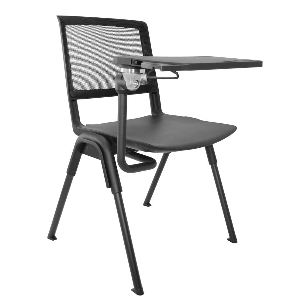 SILLA NOGAL BEAT E-70658 | Silla Mesabanco | Estructura Polipropileno | Respaldo Malla | Paleta Polipropileno | Patas Metal | Interior - E-70658 - GERSA - NOGAL BEAT - SIlla