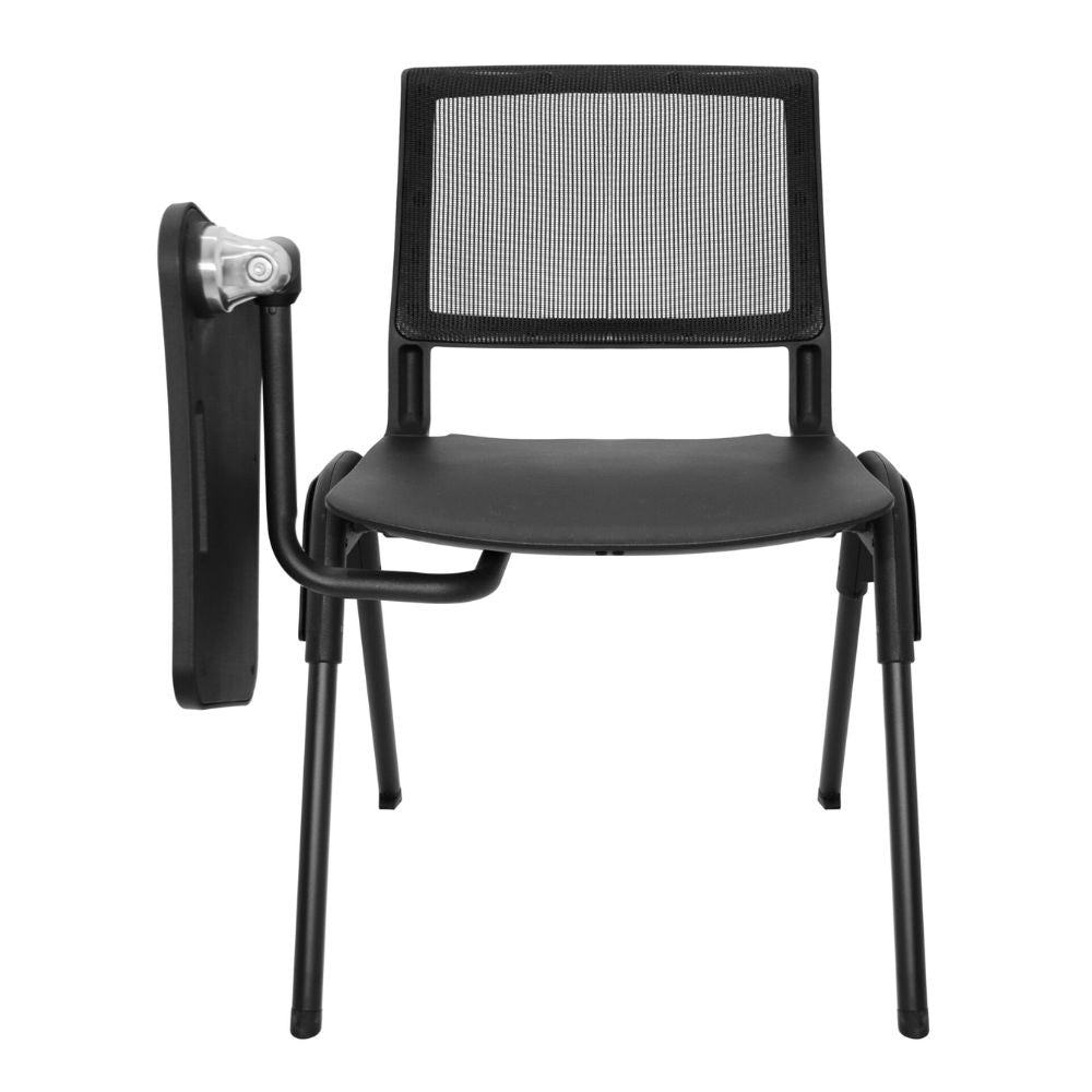 SILLA NOGAL BEAT E-70658 | Silla Mesabanco | Estructura Polipropileno | Respaldo Malla | Paleta Polipropileno | Patas Metal | Interior - E-70658 - GERSA - NOGAL BEAT - SIlla