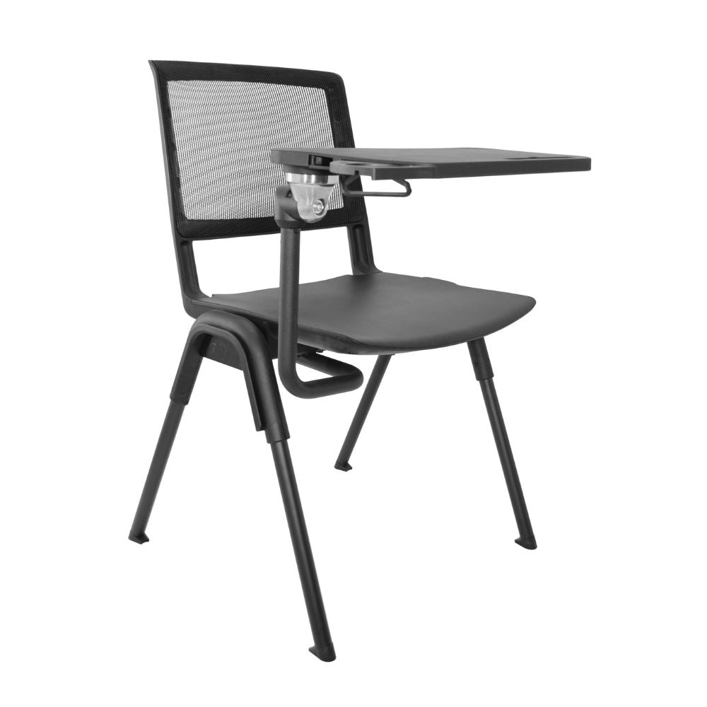 SILLA NOGAL BEAT E-70658 | Silla Mesabanco | Estructura Polipropileno | Respaldo Malla | Paleta Polipropileno | Patas Metal | Interior - E-70658 - GERSA - NOGAL BEAT - SIlla