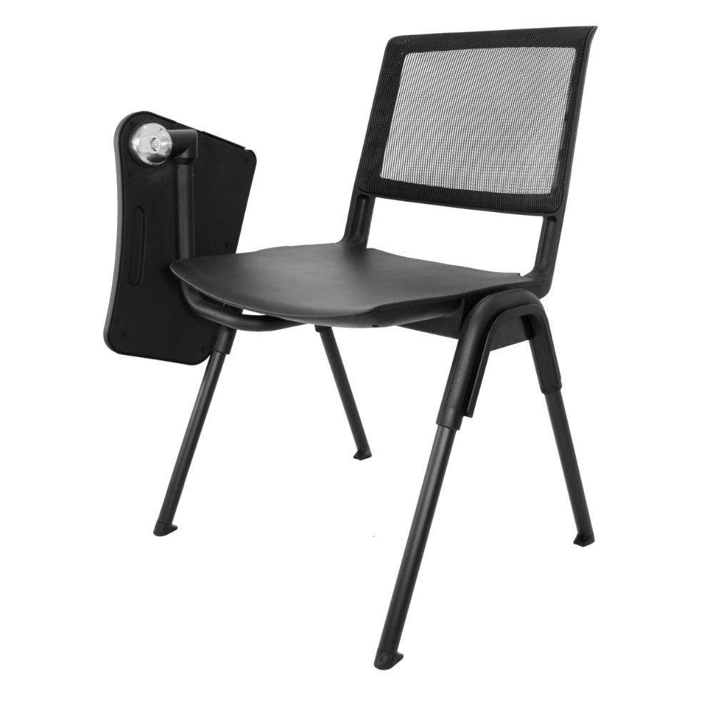 SILLA NOGAL BEAT E-70658 | Silla Mesabanco | Estructura Polipropileno | Respaldo Malla | Paleta Polipropileno | Patas Metal | Interior - E-70658 - GERSA - NOGAL BEAT - SIlla