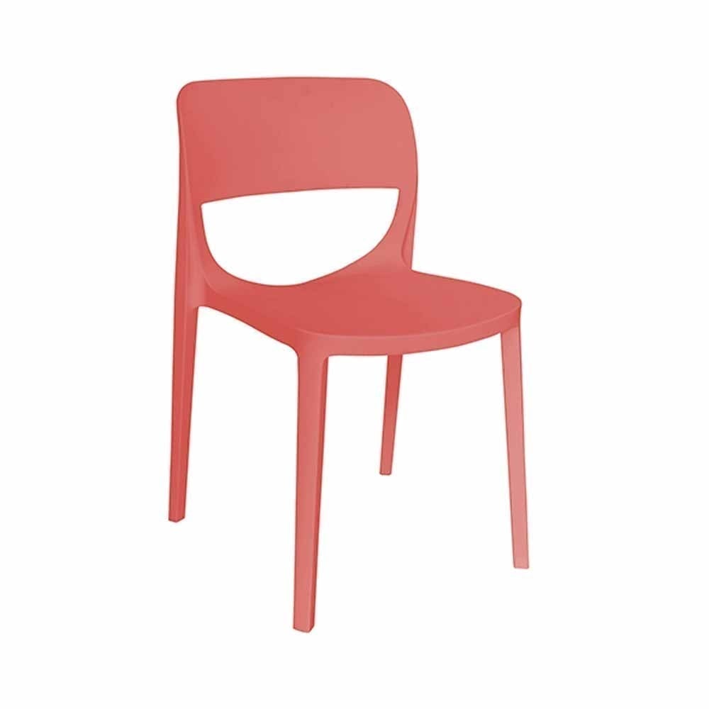 SILLA OFFIHO AIR OHV - 133 | Silla para Cafetería Restaurante | Ergonómico | Varios Colores | Polipropileno | Interior + Exterior - OHV - 133 - OFFIHO - NOGAL BEAT - Sillas