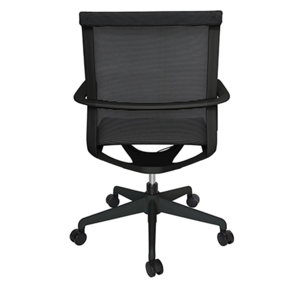 SILLA OFFIHO BIO OHE - 114 NEGRO | Silla Operativa | Base Estrella | Diseño Ergonómico| Respaldo Bajo | Interior | Oficina Despacho Consultorio - OHE - 114negro - OFFIHO - NOGAL BEAT - Silla para oficina