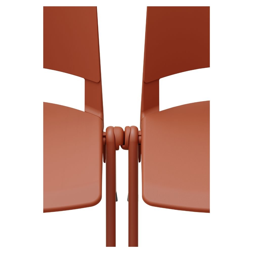 SILLA OFFIHO CORE OHV-20 | Silla Visitantes | Estructura Acero Tubular | Varios Colores | Polipropileno | Interior - OHV-20 - OFFIHO - NOGAL BEAT - SIlla