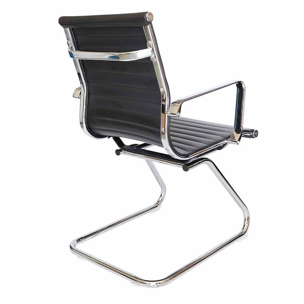 SILLA OFFIHO GOETZ OHV - 208 NEGRO | Silla Visita | Base Trineo | Tapizado | Interior | Oficina Despacho Consultorio - OHV - 208negro - OFFIHO - NOGAL BEAT - Silla para oficina