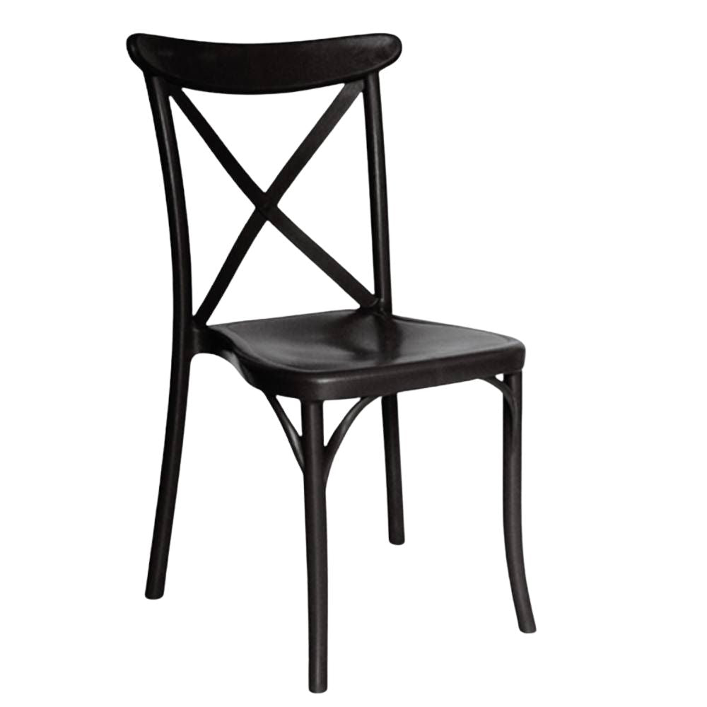 SILLA OFFIHO OHV-117 | Silla para Restaurante Cafetería | Resistente Rayos UV | Varios Colores | Polipropileno | Interior + Exterior - OHV-117 - OFFIHO - NOGAL BEAT - Sillas