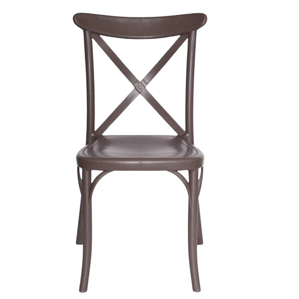 SILLA OFFIHO OHV-117 | Silla para Restaurante Cafetería | Resistente Rayos UV | Varios Colores | Polipropileno | Interior + Exterior - OHV-117 - OFFIHO - NOGAL BEAT - Sillas