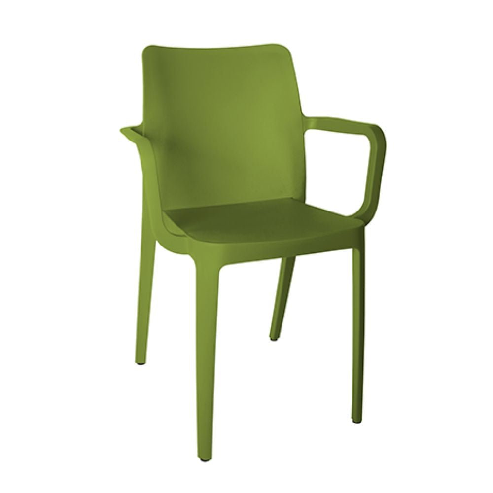 Silla para Hotel Resistente a Rayos UV - OFFIHO SOLEI OHV - 60 - Con Brazos - Varios Colores - para Ambiente Salino - OHV - 60 - OFFIHO - NOGAL BEAT - Sillas