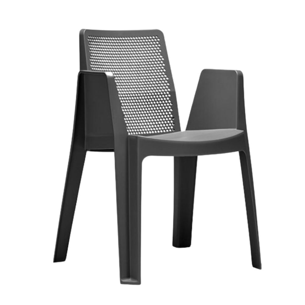 SILLA RESOL PLAY | Silla Ocasional para Cafetería Jardín | Inyectada en PP | Protección UV | Interior + Exterior - 04903 - Resol - NOGAL BEAT - silla