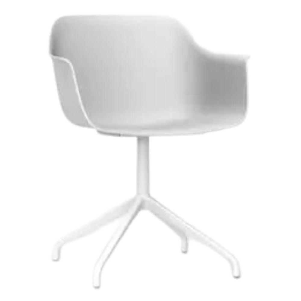 SILLA RESOL SHAPE ARAÑA GIRATORIA | Silla Ocasional | Silla Ocasional Decorativa | Polipropileno | Fibra Vidrio | Patas Aluminio Giratorio | Interior - 05212 - Resol - NOGAL BEAT - Sillas