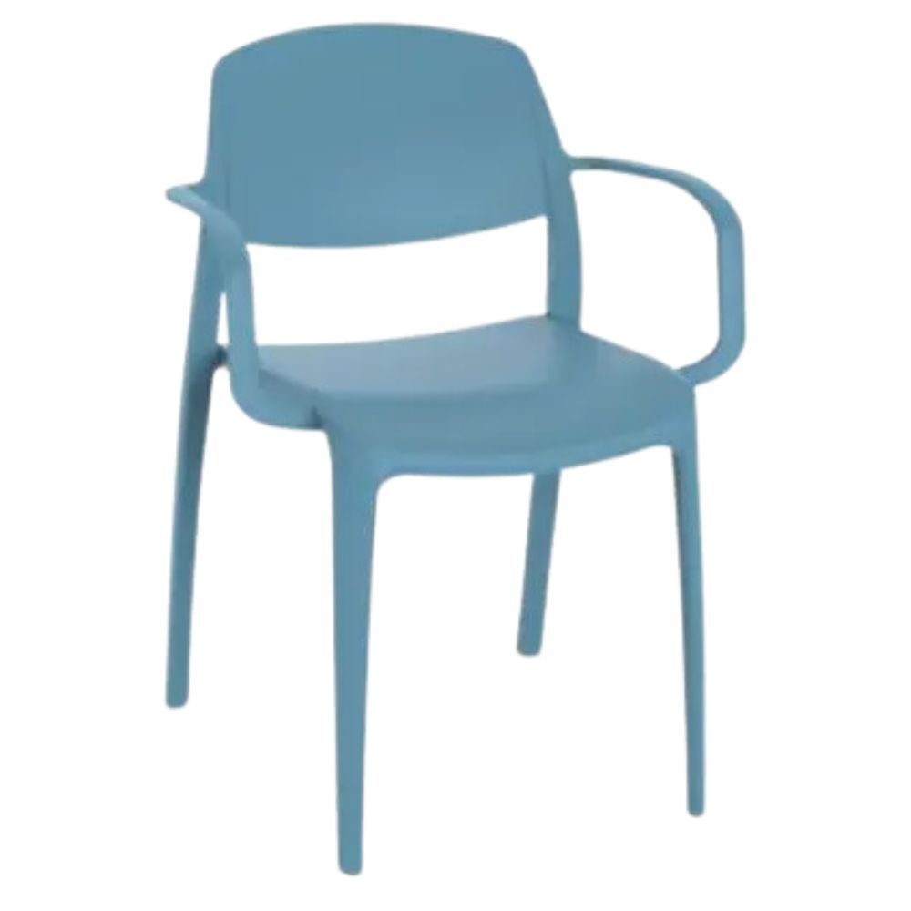 SILLA RESOL SMART ARMCHAIR | Silla Ocasional | Polipropileno | Fibra de Vidrio | Protección UV | Brazos | Interior + Exterior - 05373 - Resol - NOGAL BEAT - Sillas