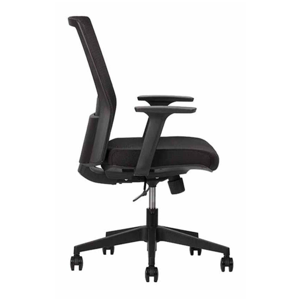 SILLA TECHNO ARTIC RESPALDO BAJO | Silla Operativa Zona Laboral | Base Estrella Nylon con Rodajas | Varios Colores | Smartmesh | Interior - ARTIC RESPALDO BAJO Gris - Techno - NOGAL BEAT - Silla para oficina