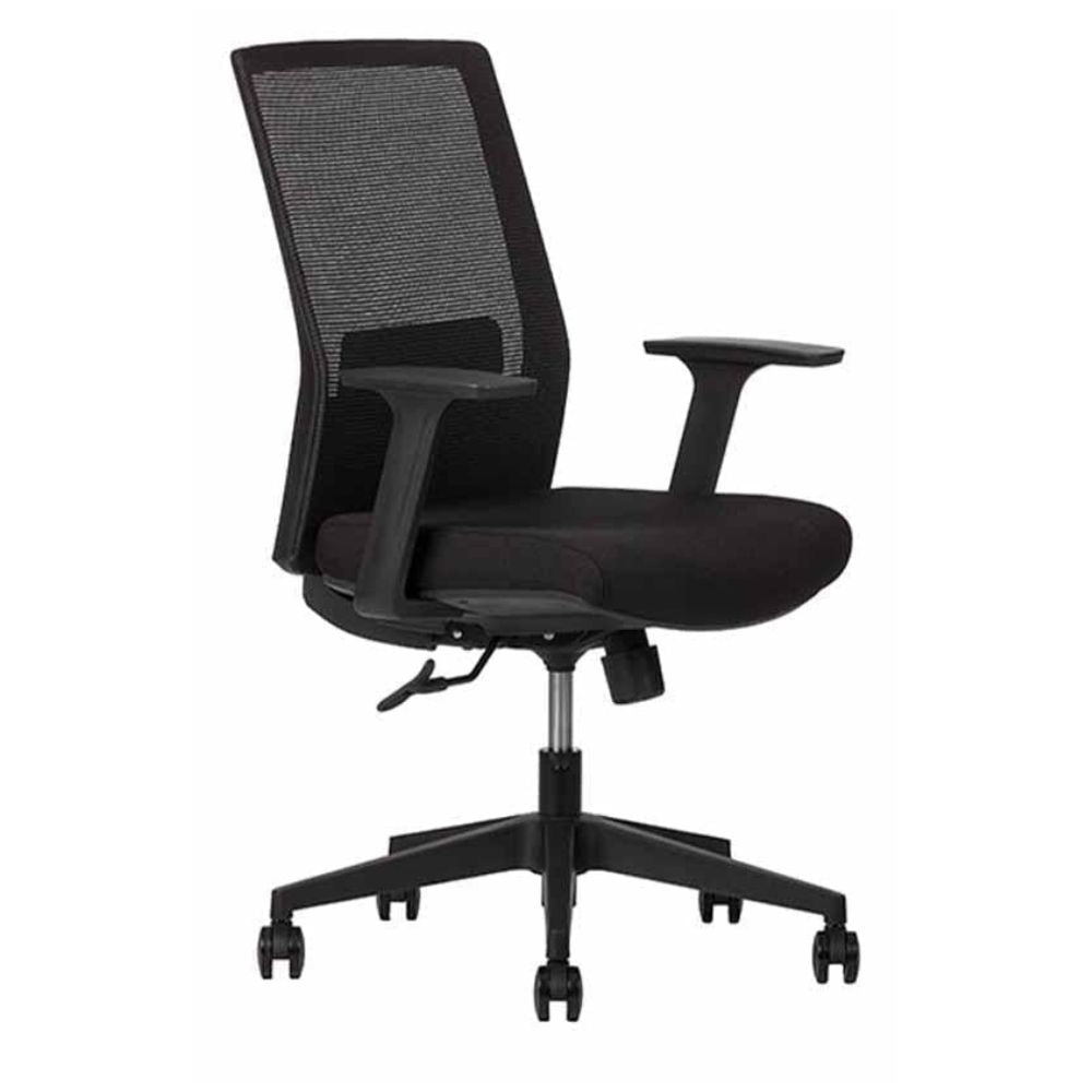 SILLA TECHNO ARTIC RESPALDO BAJO | Silla Operativa Zona Laboral | Base Estrella Nylon con Rodajas | Varios Colores | Smartmesh | Interior - ARTIC RESPALDO BAJO Gris - Techno - NOGAL BEAT - Silla para oficina