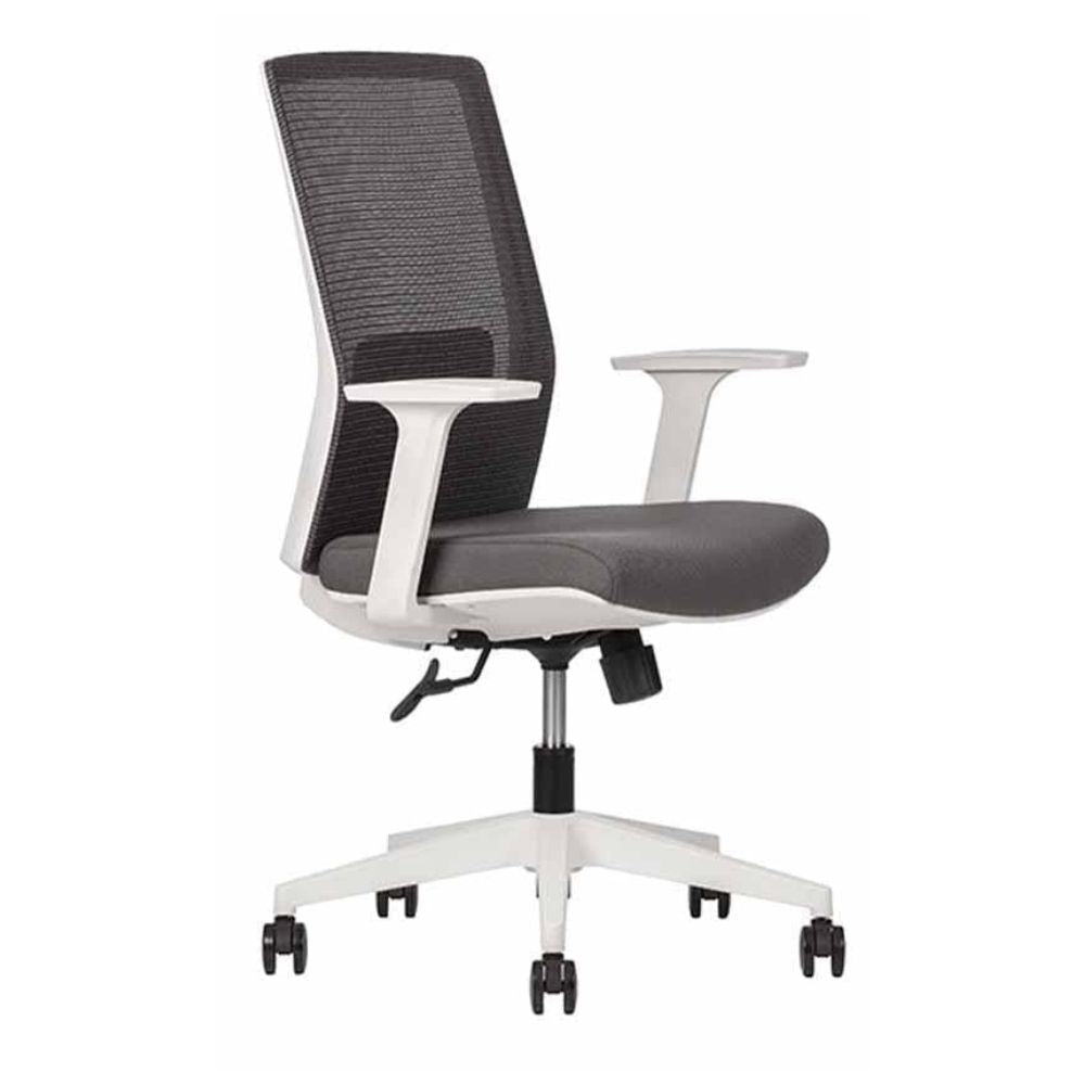 SILLA TECHNO ARTIC RESPALDO BAJO | Silla Operativa Zona Laboral | Base Estrella Nylon con Rodajas | Varios Colores | Smartmesh | Interior - ARTIC RESPALDO BAJO Gris - Techno - NOGAL BEAT - Silla para oficina