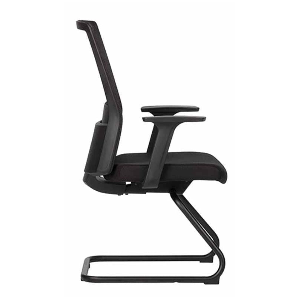 SILLA TECHNO ARTIC VISITA | Silla para Visita Consultorio Salas de Espera Vestibulo para Visitas | Base Estrella Nylon con Rodajas | Varios Colores | Smartmesh | Interior - ARTIC VISITA Gris - Techno - NOGAL BEAT - Sillas