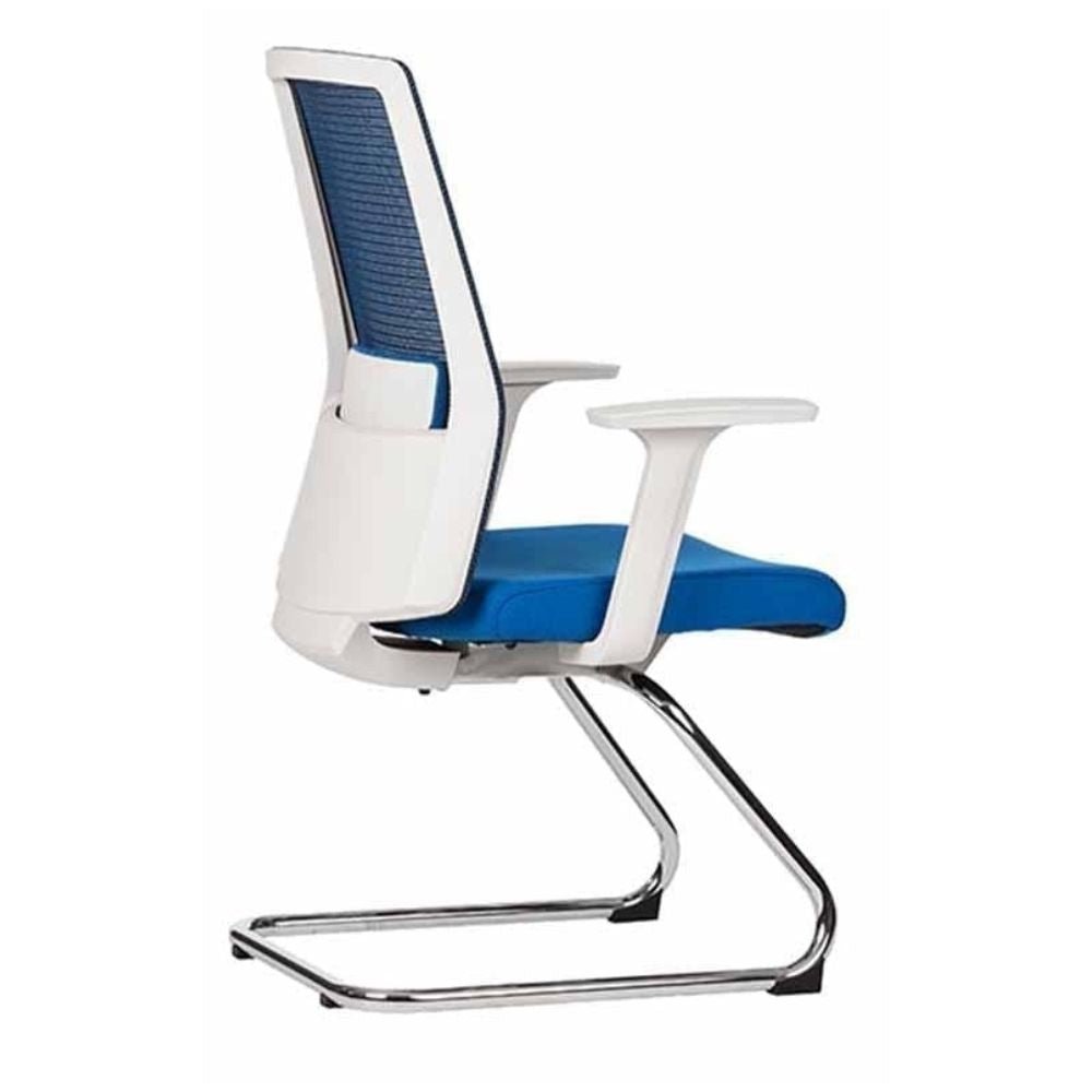 SILLA TECHNO ARTIC VISITA | Silla para Visita Consultorio Salas de Espera Vestibulo para Visitas | Base Estrella Nylon con Rodajas | Varios Colores | Smartmesh | Interior - ARTIC VISITA Gris - Techno - NOGAL BEAT - Sillas