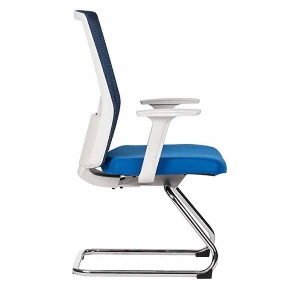 SILLA TECHNO ARTIC VISITA | Silla para Visita Consultorio Salas de Espera Vestibulo para Visitas | Base Estrella Nylon con Rodajas | Varios Colores | Smartmesh | Interior - ARTIC VISITA Gris - Techno - NOGAL BEAT - Sillas