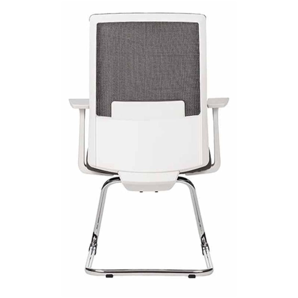 SILLA TECHNO ARTIC VISITA | Silla para Visita Consultorio Salas de Espera Vestibulo para Visitas | Base Estrella Nylon con Rodajas | Varios Colores | Smartmesh | Interior - ARTIC VISITA Gris - Techno - NOGAL BEAT - Sillas