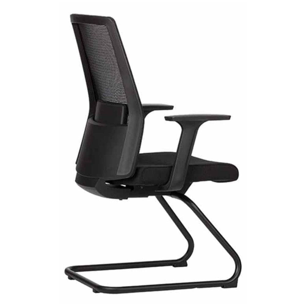 SILLA TECHNO ARTIC VISITA | Silla para Visita Consultorio Salas de Espera Vestibulo para Visitas | Base Estrella Nylon con Rodajas | Varios Colores | Smartmesh | Interior - ARTIC VISITA Gris - Techno - NOGAL BEAT - Sillas