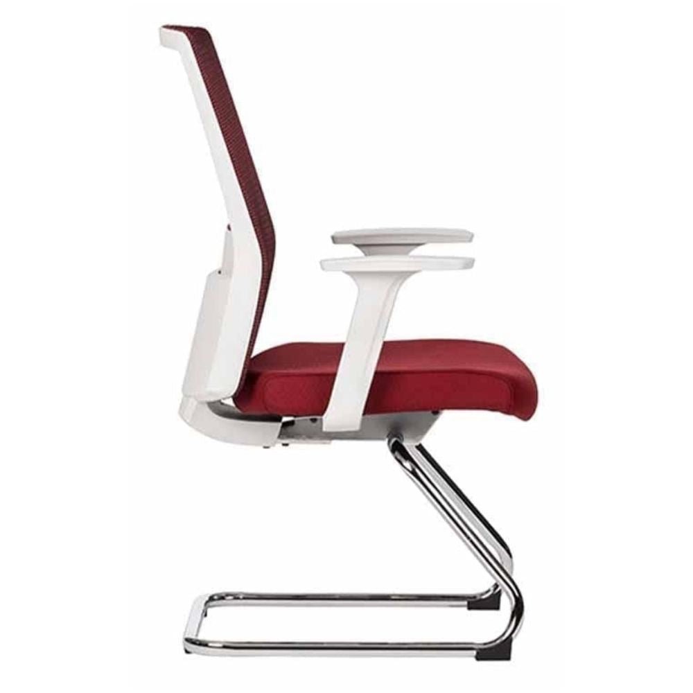 SILLA TECHNO ARTIC VISITA | Silla para Visita Consultorio Salas de Espera Vestibulo para Visitas | Base Estrella Nylon con Rodajas | Varios Colores | Smartmesh | Interior - ARTIC VISITA Gris - Techno - NOGAL BEAT - Sillas