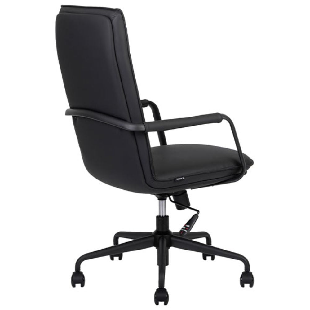 SILLA TECHNO BOND RESPALDO BAJO | Silla Operativa de Respaldo Bajo | Base Metal Estrella | Rodajas | Descansabrazos | Reclinable | Technoleather | Interior - Bond Respaldo Bajo - Techno - NOGAL BEAT - Silla de oficina