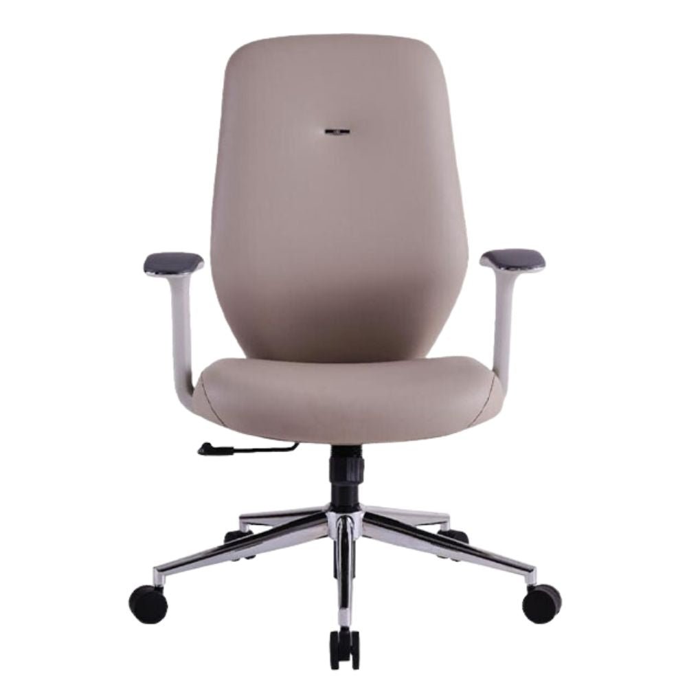 SILLA TECHNO CLASS RESPALDO BAJO | Silla Operativa para Oficina | Varios Colores | Tapizado en Vinil | Base Nylon 5 puntas | con Rodajas | Interior - Class Respaldo Bajo Beige - Techno - NOGAL BEAT - silla
